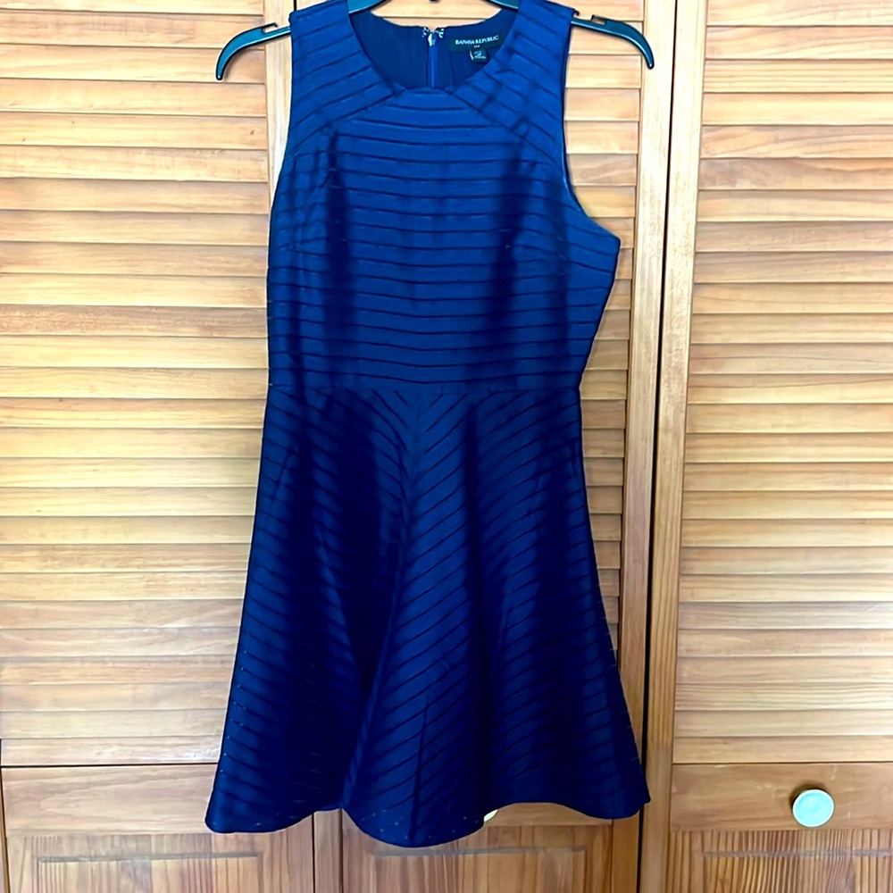 Navy short and flowy Banana Republic dress